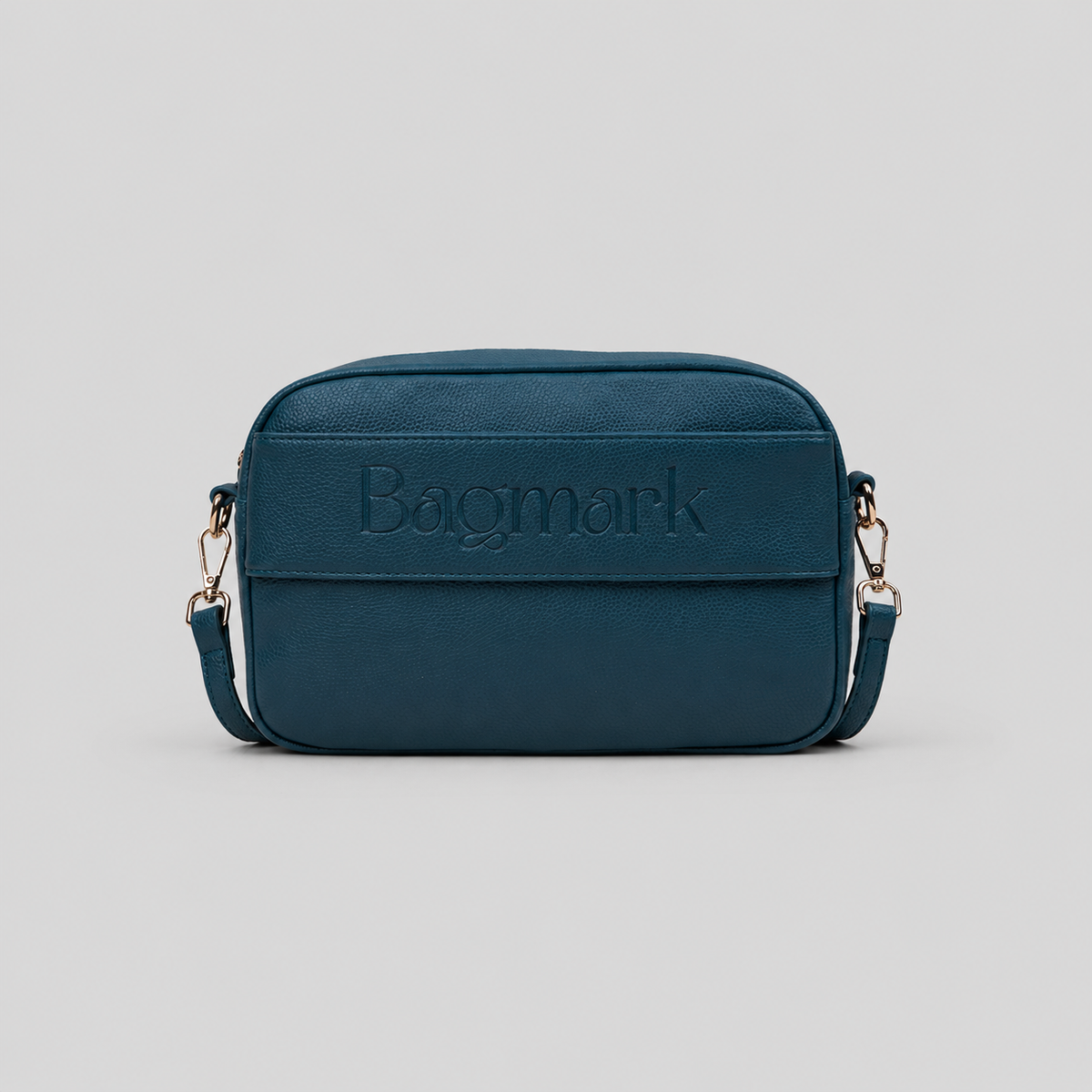 The Daily bag in Teal bookmark-inspired crossbody bag