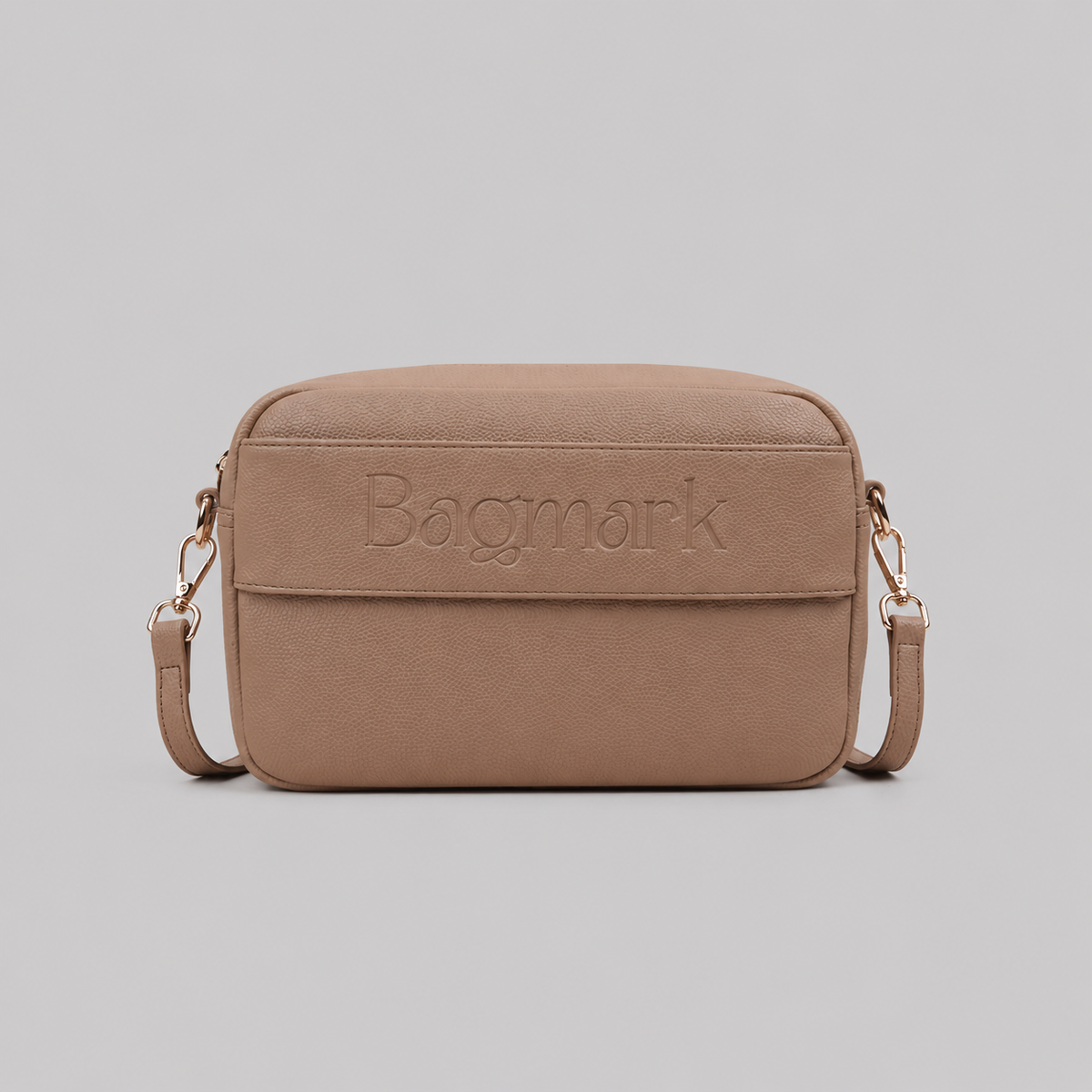 The Daily bag in Camel bookmark-inspired crossbody bag