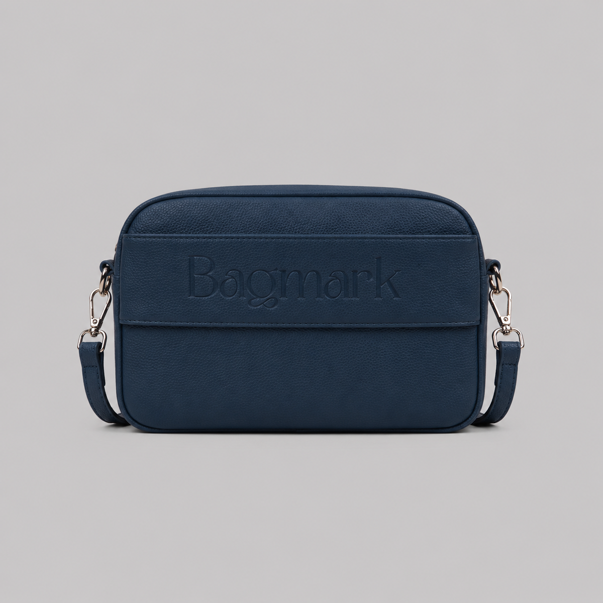The Daily bag in Navy bookmark-inspired crossbody bag
