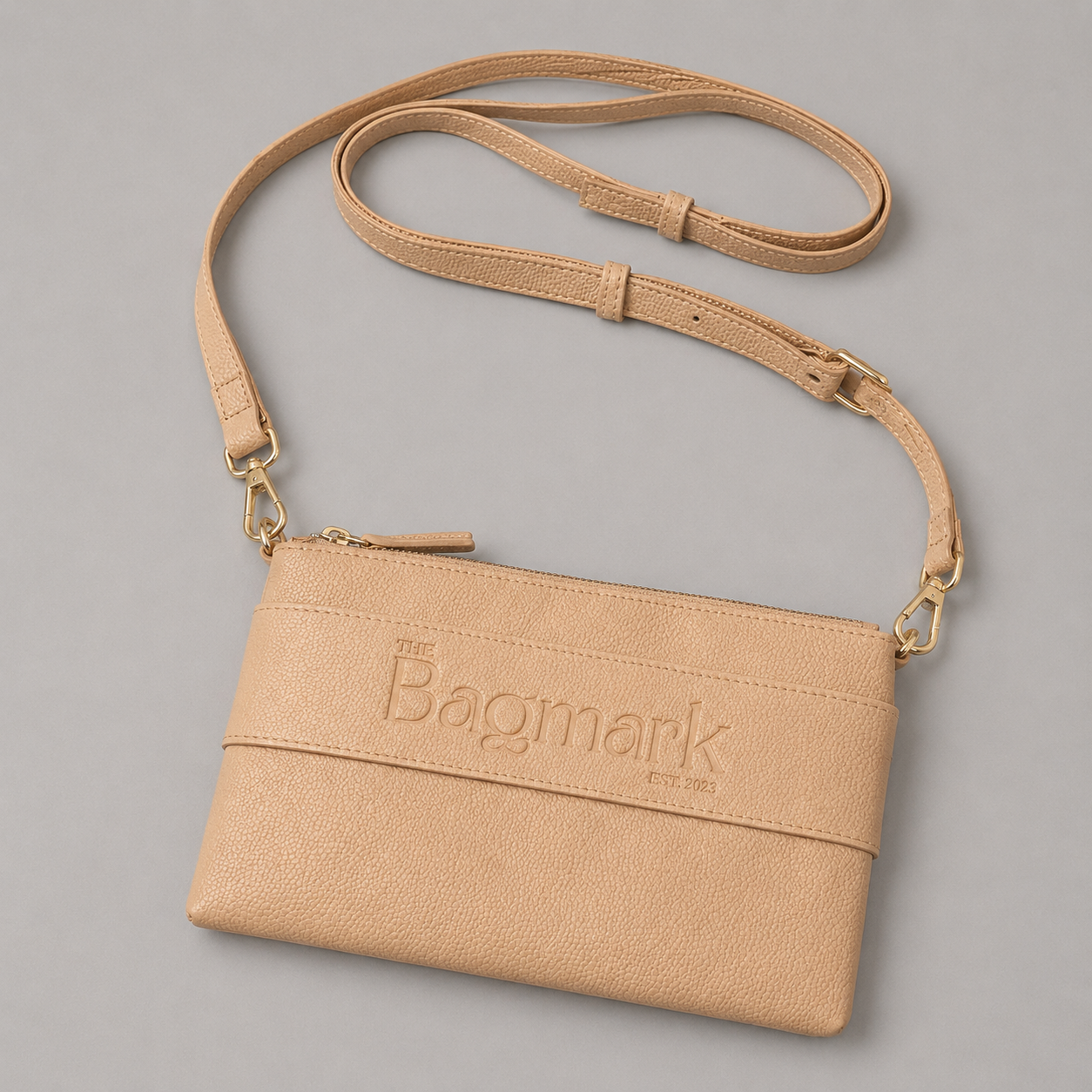 The Essential Camel bookmark-inspired crossbody bag