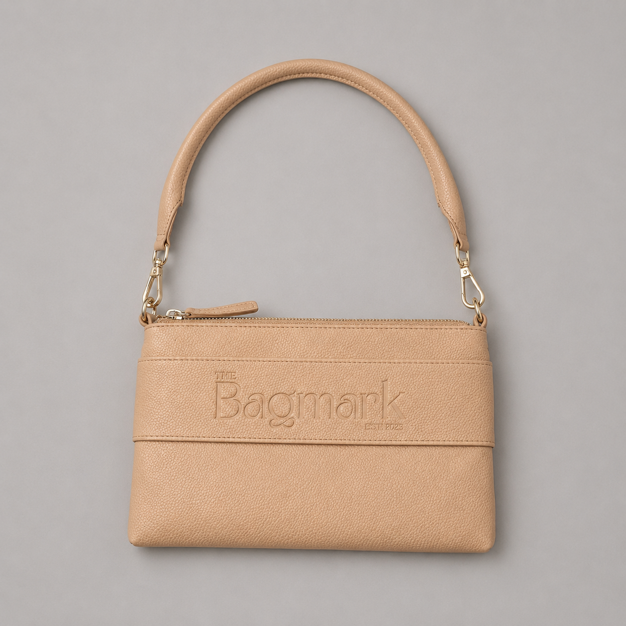 The Essential Camel bookmark inspired bag with a short handle